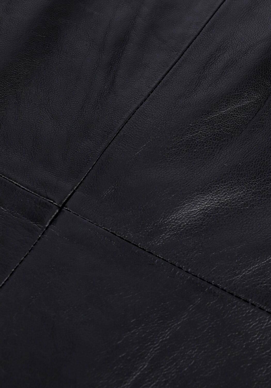 Schwarze NOTES DU NORD Top DEBBIE LEATHER TOP - large