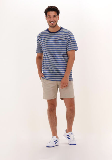 Blaue ANERKJENDT T-shirt AKKIKKI BLUE STRIPE TEE - large