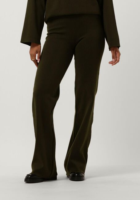 Dunkelgrün ANOTHER LABEL Hose VARIT KNITTED PANTS - large