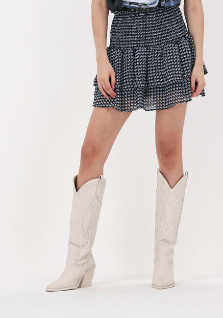 Schwarze COLOURFUL REBEL Kurze Hose MIGGY GEOMETRIC LAYER SKORT - large