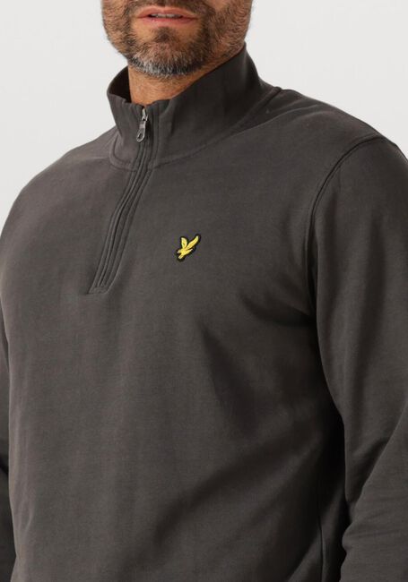 Graue LYLE & SCOTT Sweatshirt LOOPBACK QUARTER ZIP SWEAT - large
