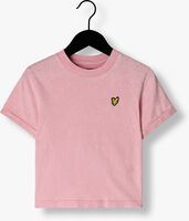 Hell-Pink LYLE & SCOTT T-shirt ACID WASH TONAL RINGER FITTED TEE - medium