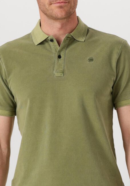 Grüne G-STAR RAW Polo-Shirt DUNDA OVERDYED SLIM POLO S\S - large