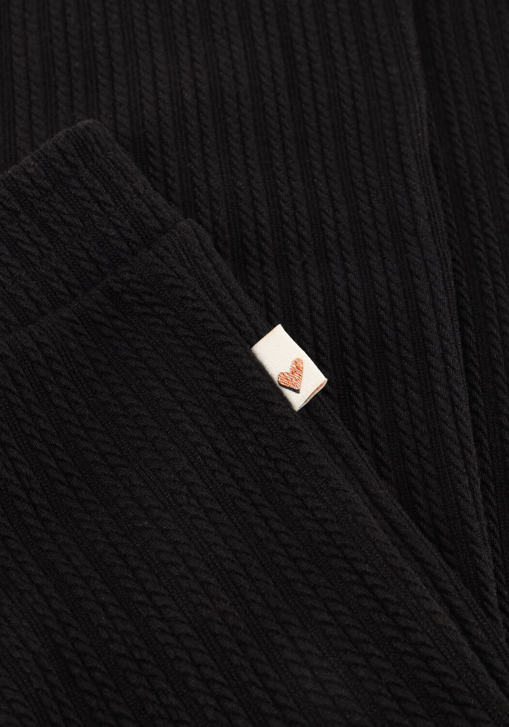 Schwarze MOODSTREET Schlaghose BESS FLARED TROUSERS - large