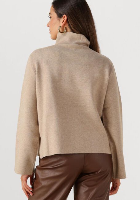 Beige MINUS Pullover LUPI HIGH NECK PULLOVER - large