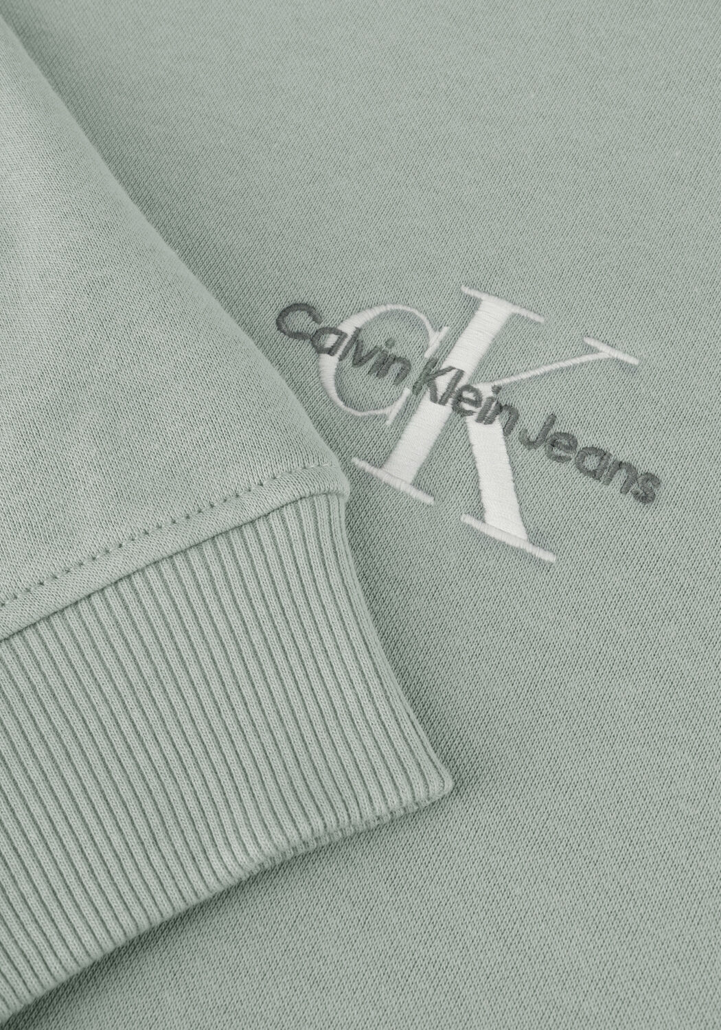 Graue CALVIN KLEIN Pullover MONOLOGO CREW NECK - large