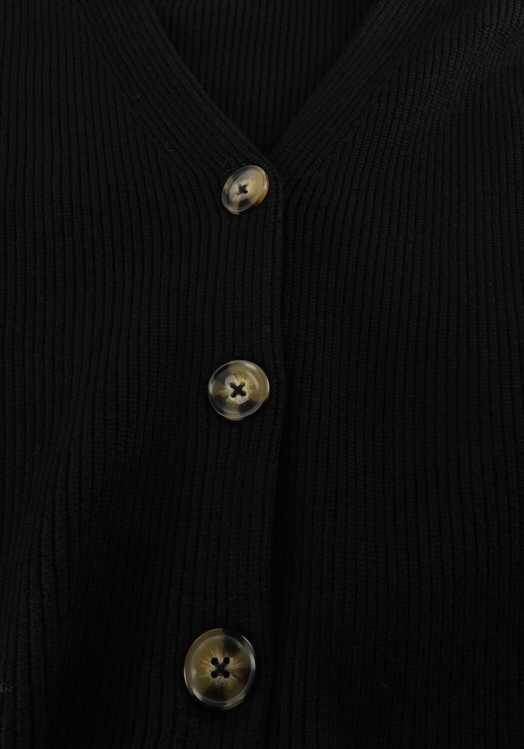 Schwarze EDITED Strickjacke GRS LOGAN CARDIGAN - large