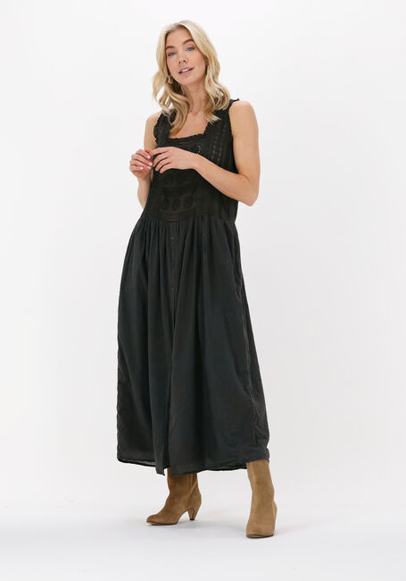 Graue LEON & HARPER Midikleid RESPECT TC160 BRODE - large