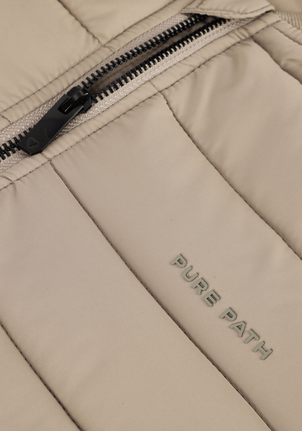 Sand PURE PATH Wattierte Jack PADDED JACKET WITH FRONT AND SLEEVE POCKETS - large