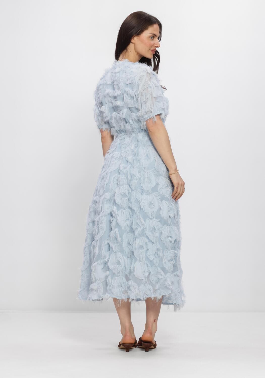 Blaue Y.A.S. Kleider YASPAZYLLA 2/4 MIDI DRESS S. - large