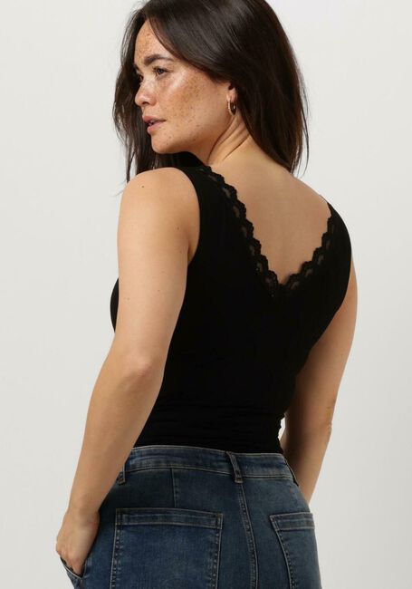 Schwarze BY-BAR Top LACE SINGLET - large