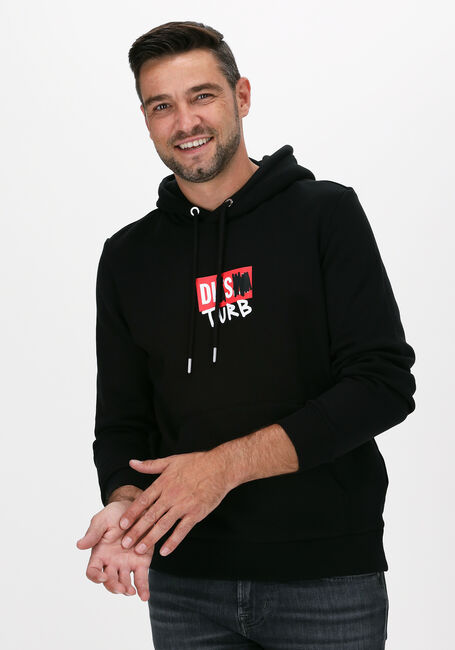Schwarze DIESEL Sweatshirt S-GIRK-HOOD-B8 - large