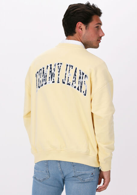 Gelbe TOMMY JEANS Sweatshirt TJM COLLEGIATE CREW - large