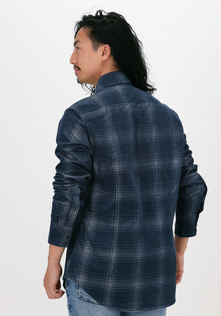 Dunkelblau G-STAR RAW Casual-Oberhemd SLIM SHIRT L/S CHECK - large