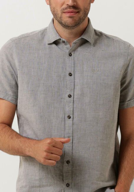 Grüne PME LEGEND Casual-Oberhemd SHORT SLEEVE SHIRT CTN LINEN 2TONEN OWEN - large