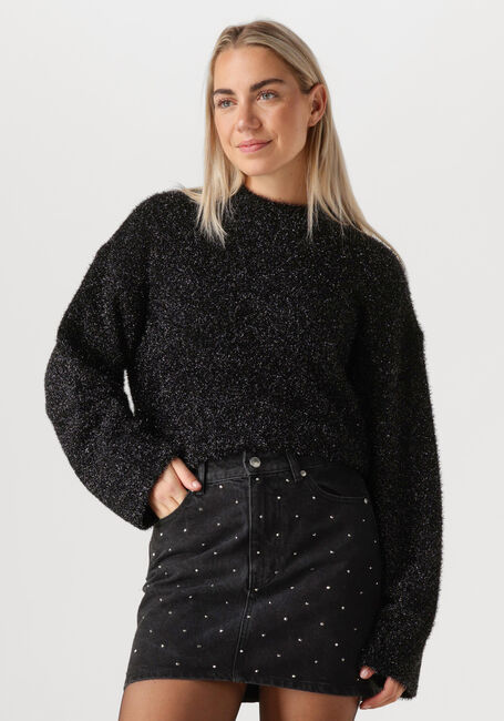 Schwarze SECOND FEMALE Pullover LAMILLA KNIT O-NECK - large