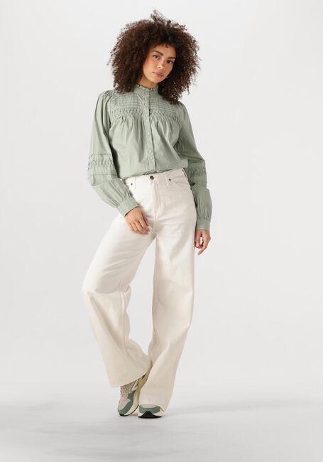 Grüne Y.A.S. Blusen YASCREAMA LS SHIRT S. - large