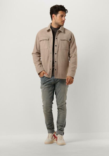 Braune PUREWHITE Pullover JAQUARD WASHED MOCKNECK - large