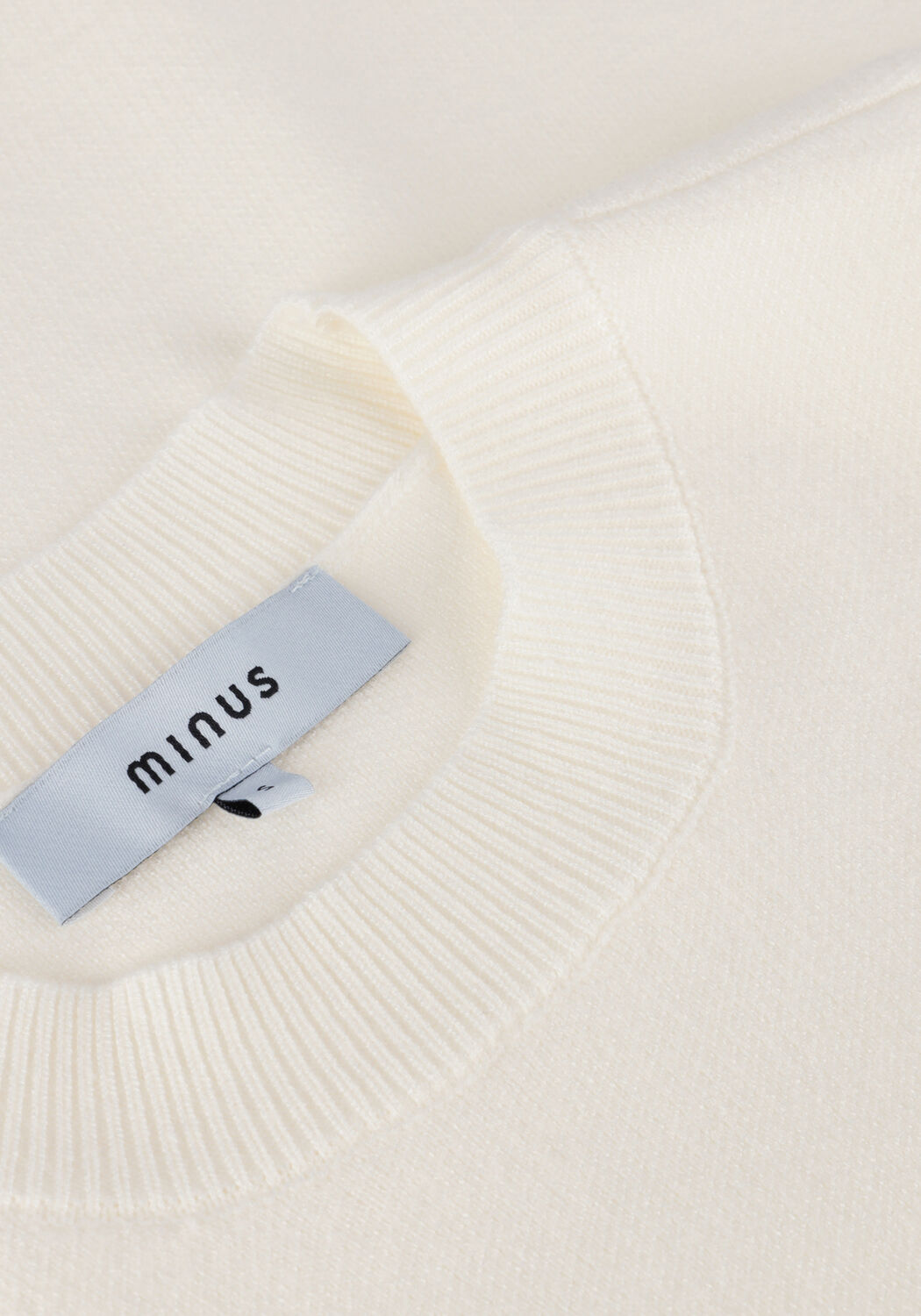 Ecru MINUS T-shirt LUPI KNIT T-SHIRT - large