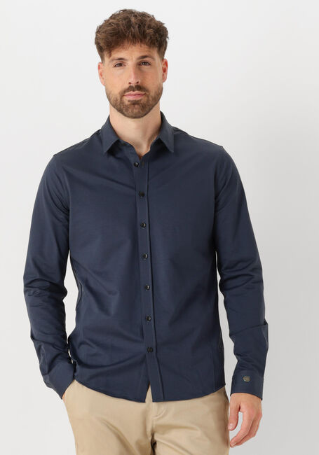 Schwarze CAST IRON Casual-Oberhemd LONG SLEEVE SHIRT TWILL JERSEY 2 TONE - large