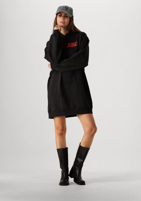 Schwarze ALIX THE LABEL Minikleid LADIES KNITTED HOODED SWEAT - large