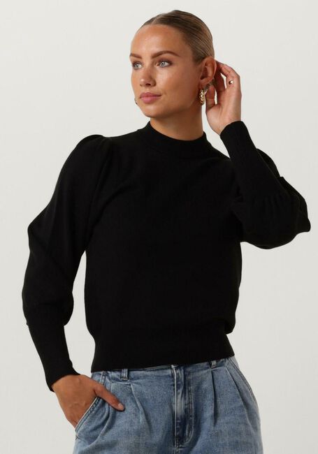 Schwarze JANICE Pullover TRUI GEBREID POF MOUW JAY - large
