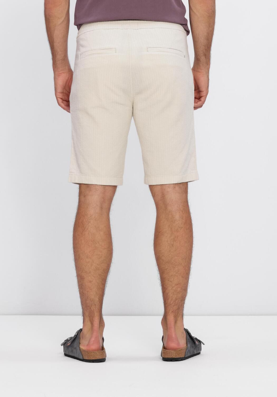 Beige CAST IRON Kurze Hose CHINO SHORTS STRUCTURE - large