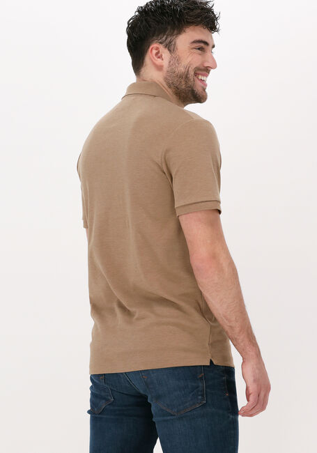 Camelfarbene SELECTED HOMME Polo-Shirt SLHPARIS SS POLO B NOOS - large
