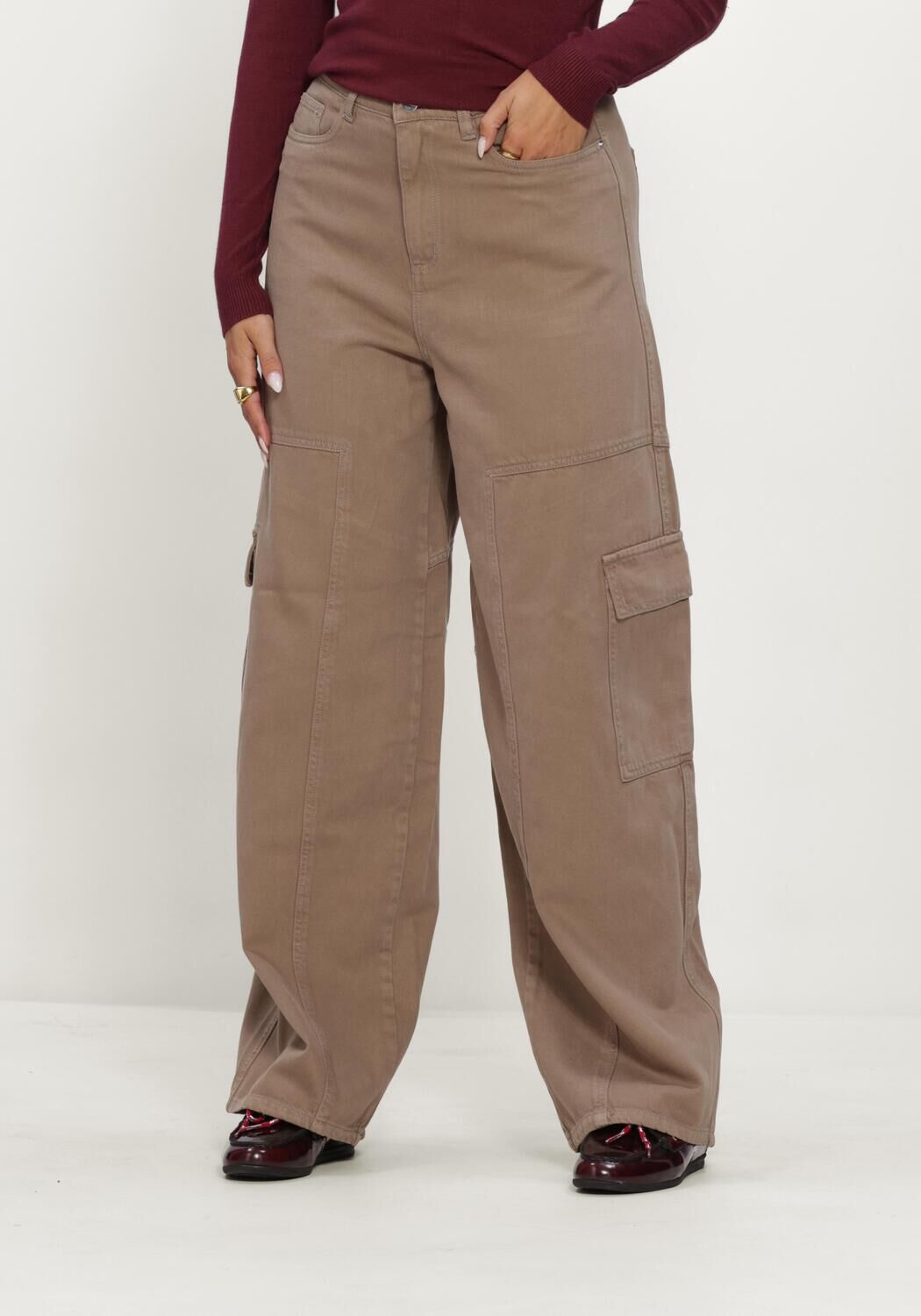 Sand OBJECT Cargohosen OBJLULVA MW OS PANT 147 - large