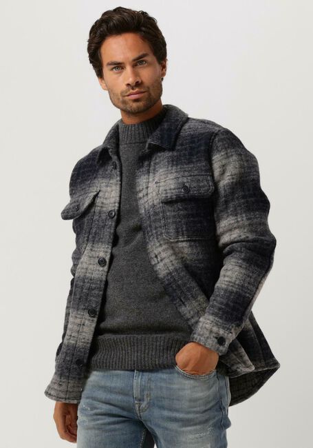 Blaue PROFUOMO Overshirt OVERSHIRT CHECK - large