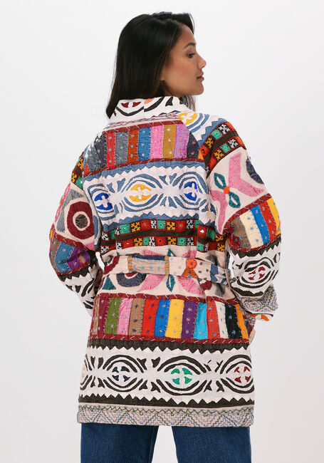 Mehrfarbige/Bunte SISSEL EDELBO Kimono MARRAKESH MULTI PATCH WORK JAC - large