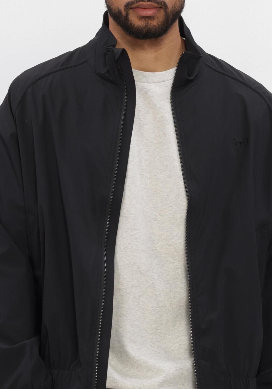 Schwarze FOR&Eacute;T Jack STREAM TRACK JACKET - large