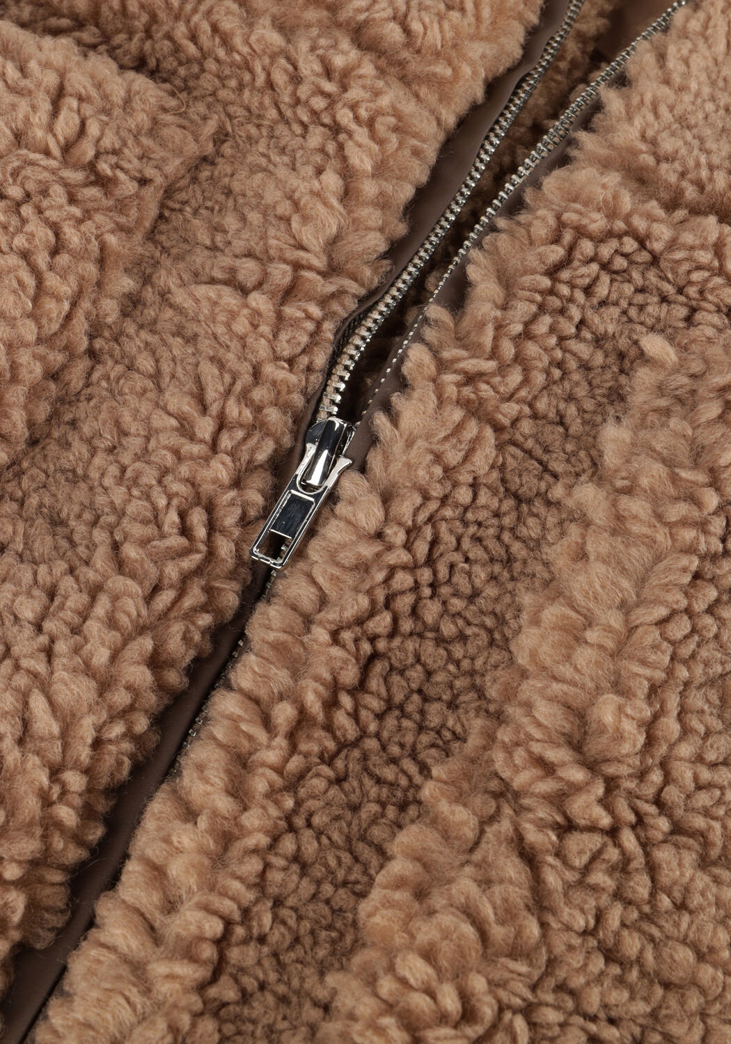 Camelfarbene NEO NOIR Teddy-Jacke EFFA TEDDY JACKET - large