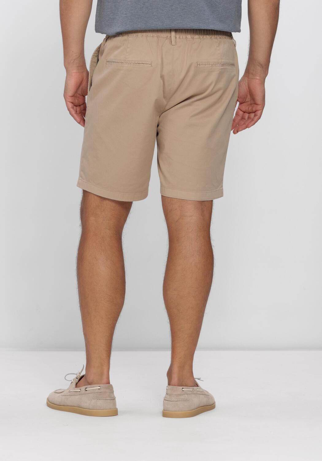 Beige PROFUOMO Kurze Hose SHORT SPRTCORD - large
