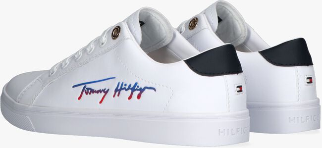 Weiße TOMMY HILFIGER Sneaker low TH SIGNATURE CUPSOLE - large