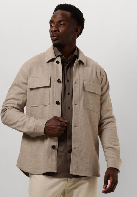 Beige PROFUOMO Overshirt OVERSHIRT KNITTED - large