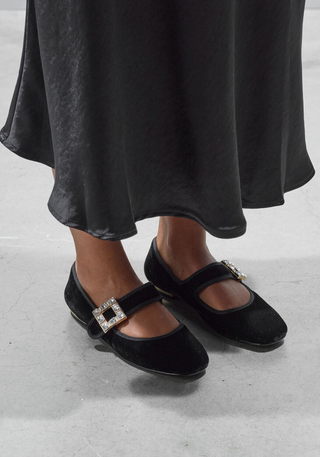 Schwarze STEFANO LAURAN Ballerinas BAILARINA ADORNO - medium