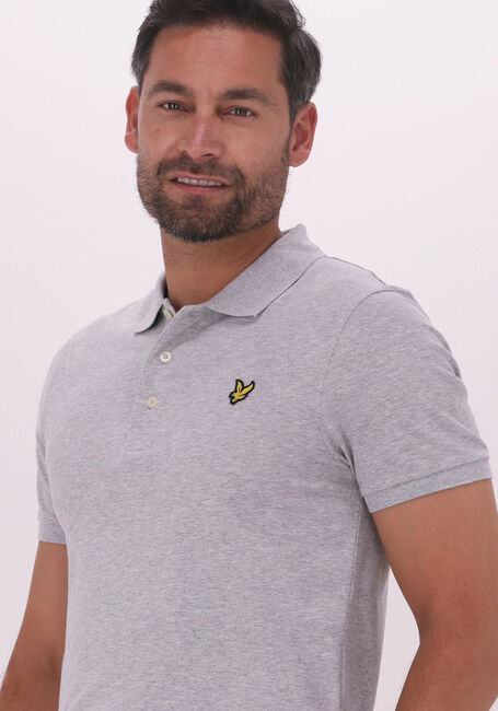 Hellgrau LYLE & SCOTT Polo-Shirt PLAIN POLO SHIRT - large