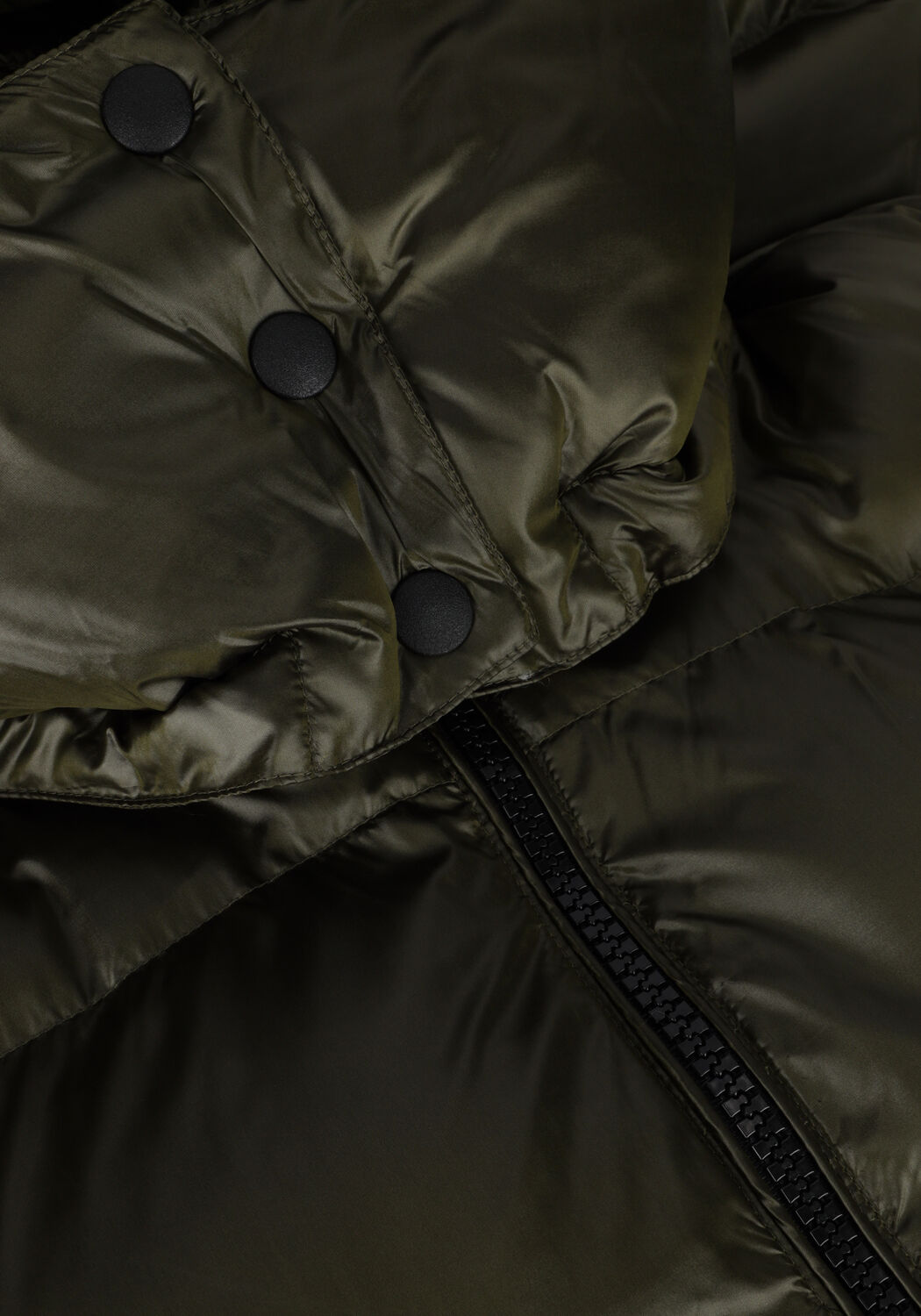 Olive CANADIAN Wattierte Jack RECLYLED SHINY - large