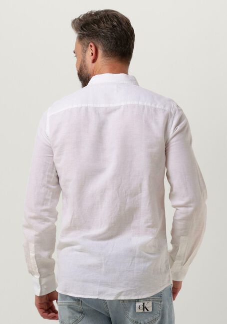Weiße CALVIN KLEIN Casual-Oberhemd LINEN COTTON REGULAR SHIRT - large