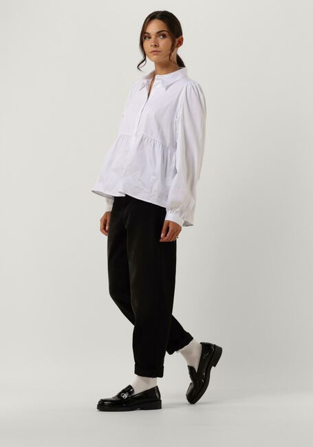 Weiße LEVETE ROOM Blusen LR-ISLA SOLID 64 SHIRT - large