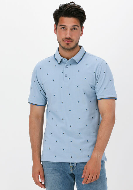 Blaue KULTIVATE Polo-Shirt PL DOTTED - large