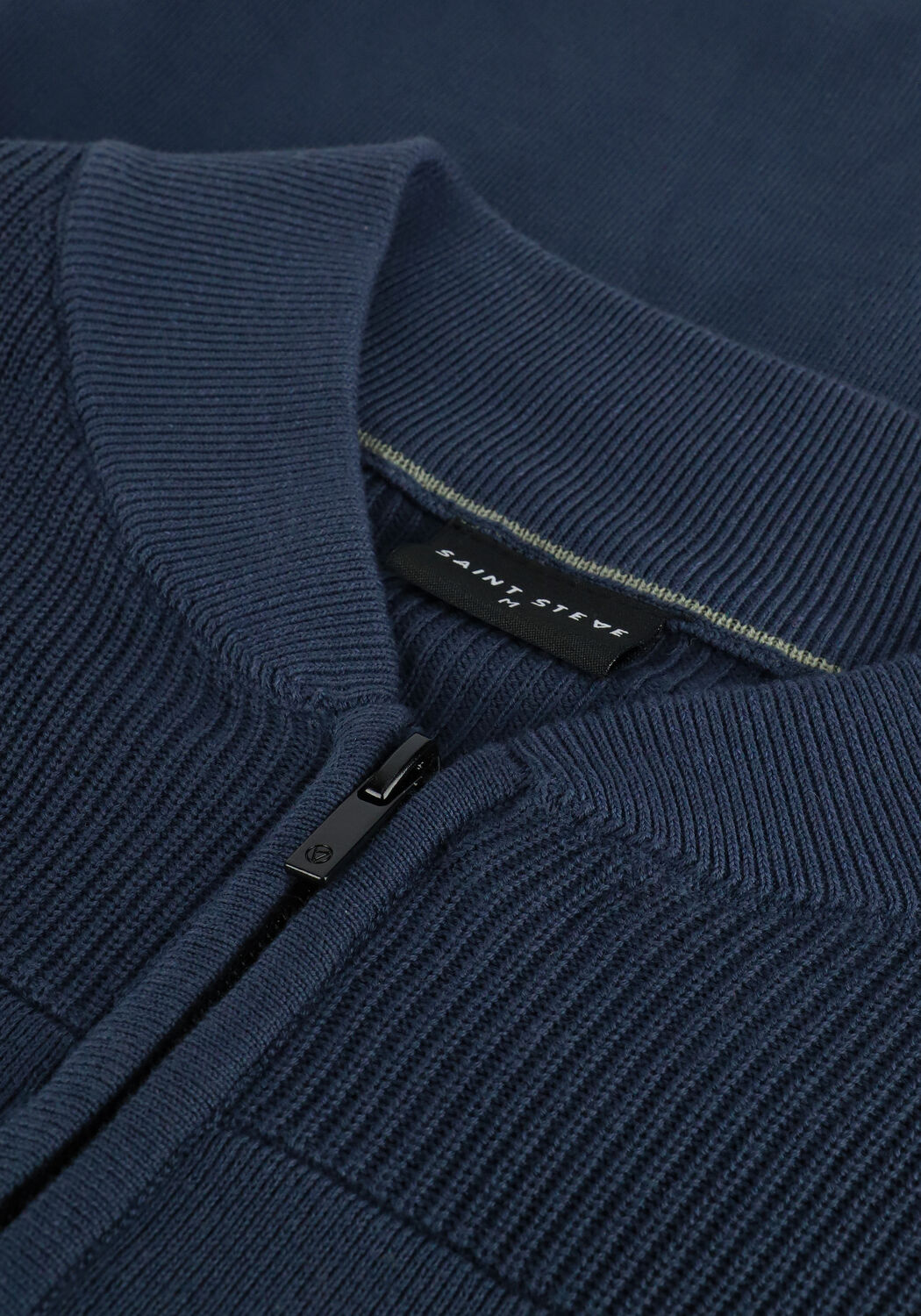 Blaue SAINT STEVE Strickjacke HENDRIK - large