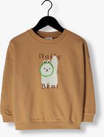 Beige DAILY BRAT Sweatshirt COSY CAT SWEATER LEAFY BROWN - medium