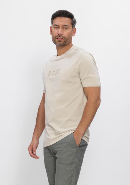 Beige BOSS GREEN T-shirt TS_TERRACE LOGO - large