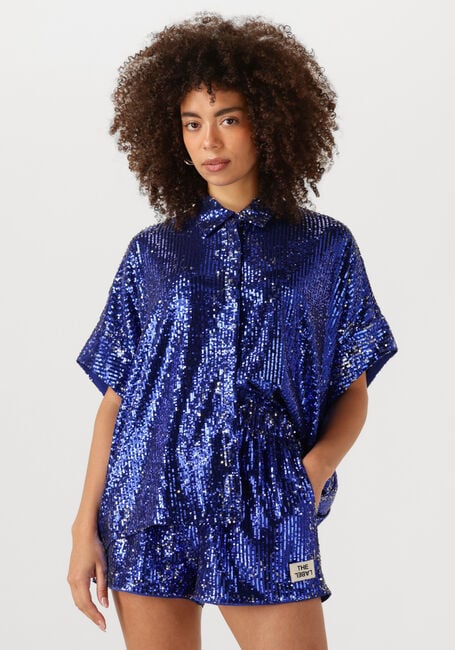 Blaue ALIX THE LABEL Blusen WOVEN SEQUINS TOP - large