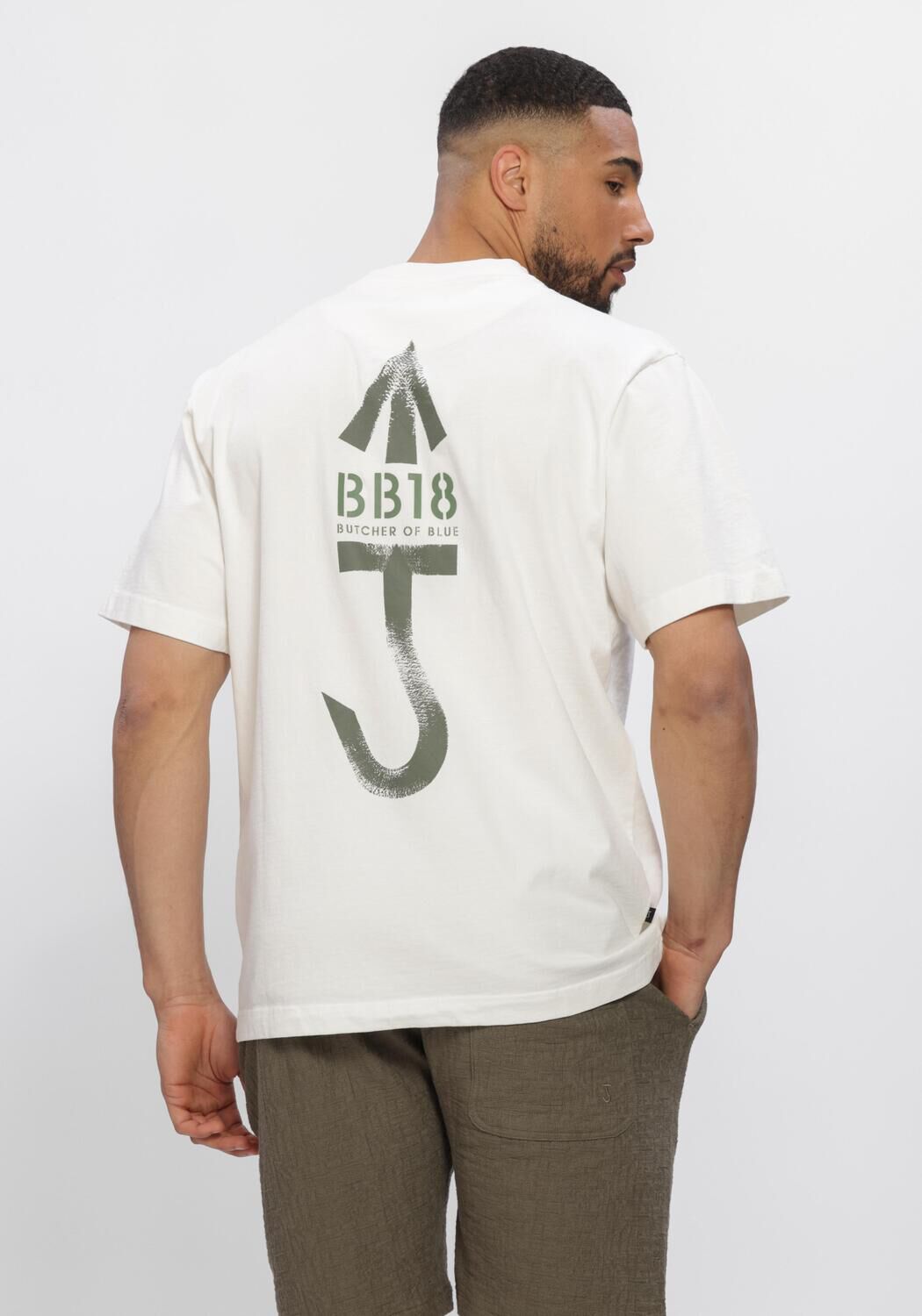 Wei&szlig;e BUTCHER OF BLUE T-shirt ARMY CARLOW LOOSE TEE - large