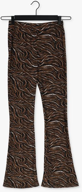 Braune COLOURFUL REBEL Schlaghose TIGER PEACHED FLARE PANTS - large
