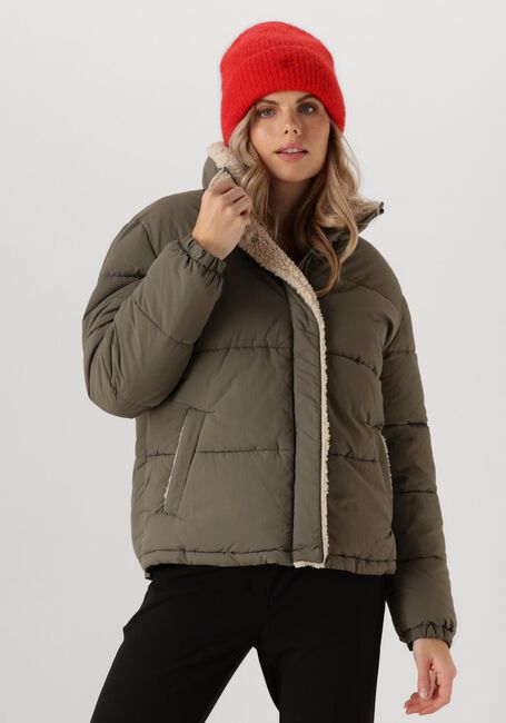 Grüne ANOTHER LABEL Wattierte Jack MILLE TEDDY PUFFER - large