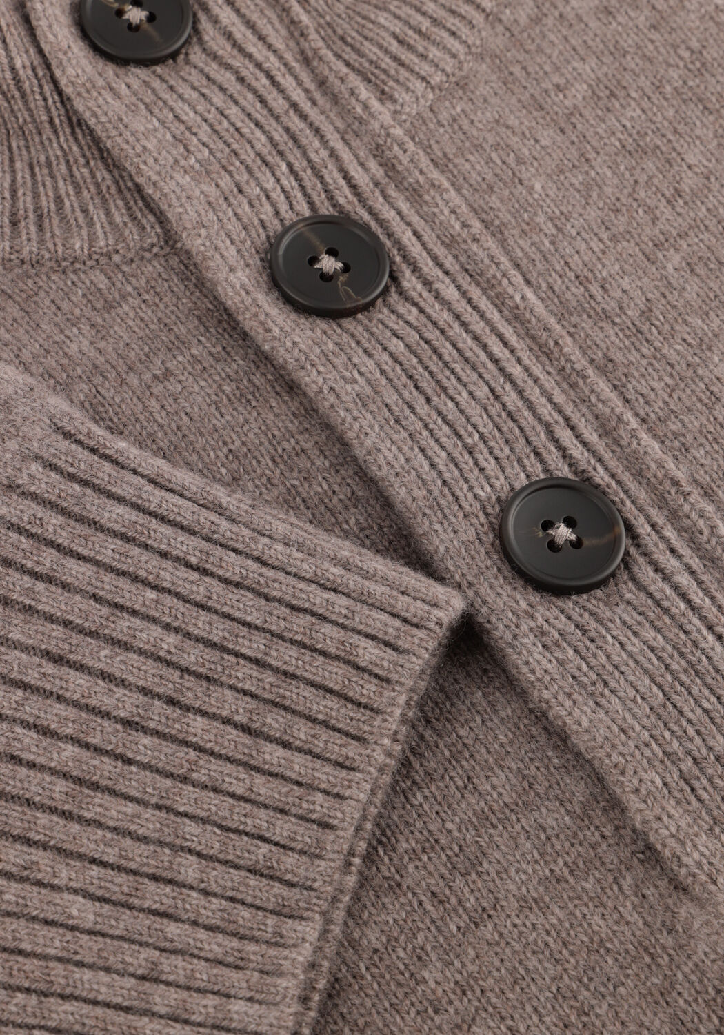 Taupe STEFANO LAURAN Pullover HALF ZIP L - large